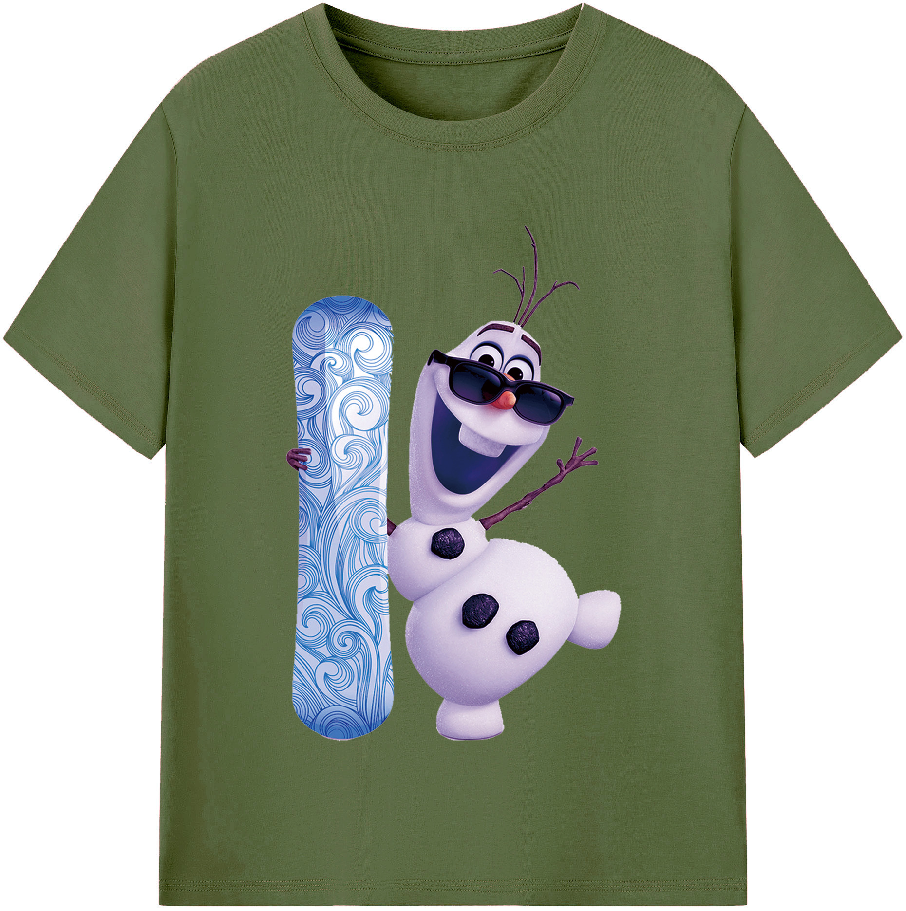 （画像用） アナと雪の女王 アンナ エルサ Frozen Anna Elsa 綿100％半袖Tシャツ（フロントプリント）